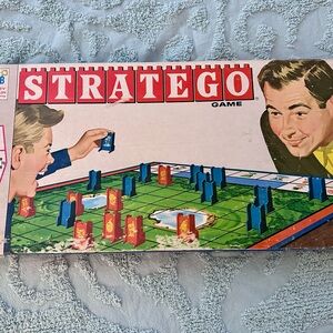 Stratego Strategy Board Game with Red and Blue Pieces